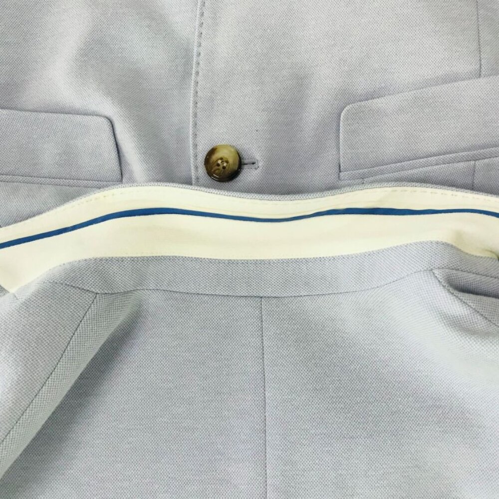 Talbots Tailored Light Blue Knit Blazer • Petite 8P • Elevated Casual Workwear - Picture 7 of 12